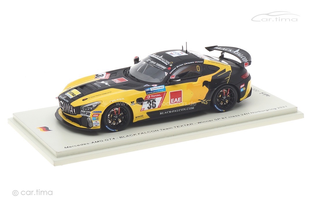 Mercedes-AMG GT4 Class winner 24h Nürburgring 2021 Piana/Stursberg/Yücesan Spark 1:43 SG767 Mercedes-AMG GT4 Class winner 24h Nürburgring 2021 Piana/Stursberg/Yücesan Spark 1:43 SG767