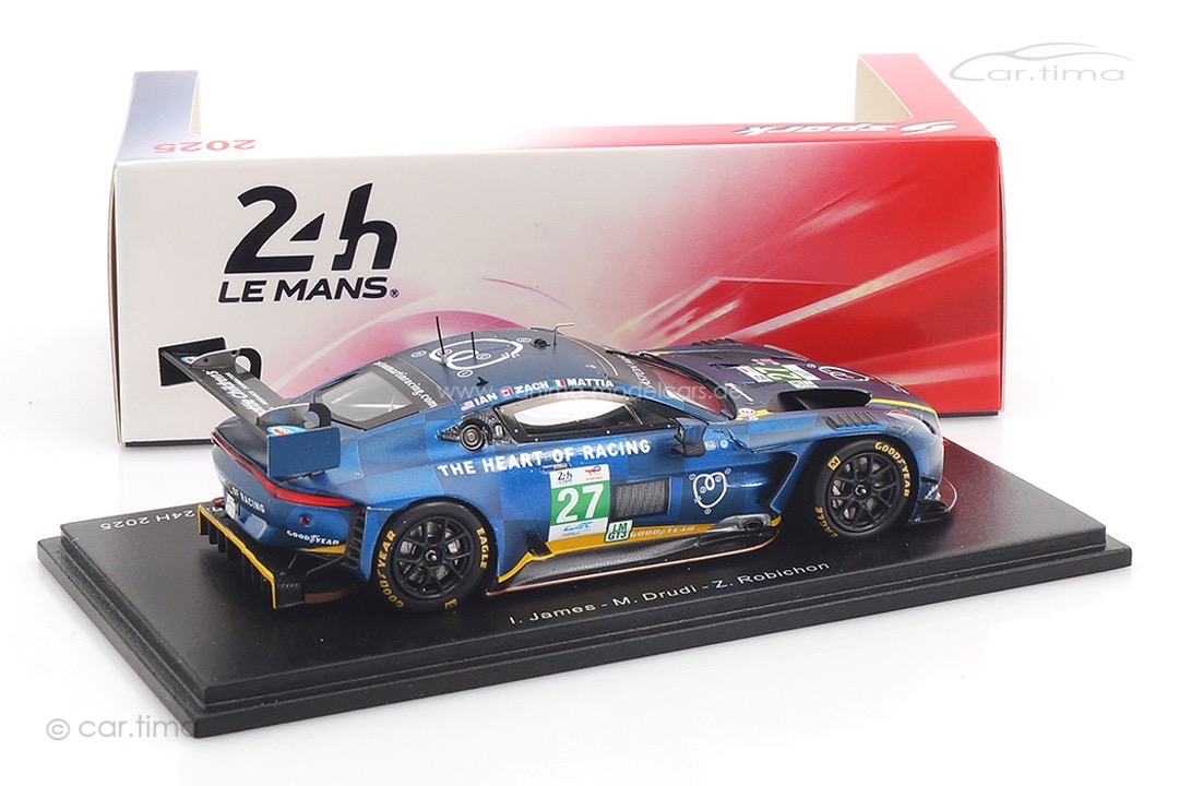 Aston Martin Vantage AMR LMGT3 24h Le Mans 2025 Drudi/James/Robichon Spark 1:43 S9291
