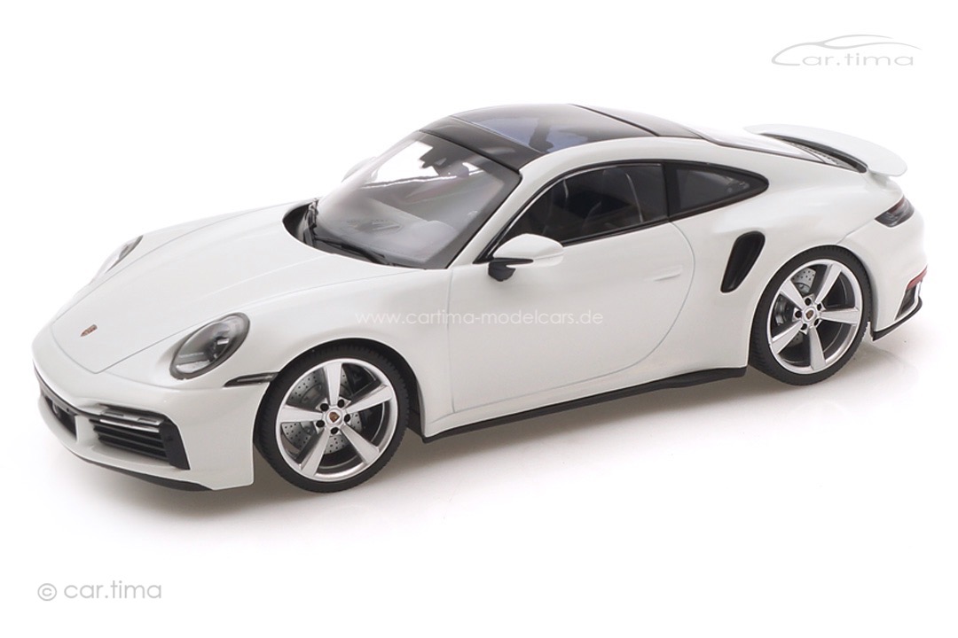 Porsche 911 (992) Turbo S weiß/schwarz Minichamps 1:18 WAP0211620RTRB