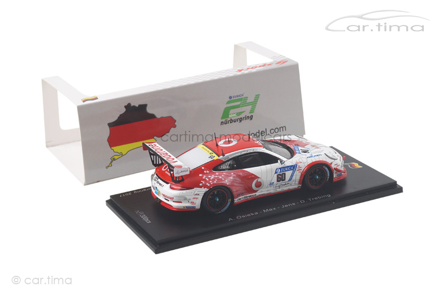 Porsche 911 (991) GT3 Cup 24h Nürburgring 2017 Jens/Trebing/Osieka Spark 1:43 SG329 Porsche 911 (991) GT3 Cup 24h Nürburgring 2017 Jens/Trebing/Osieka Spark 1:43 SG329