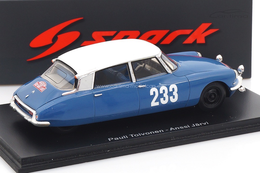 Citroen DS19 Rallye Monte Carlo 1963 Toivonen/Järvi Spark 1:43 S5531