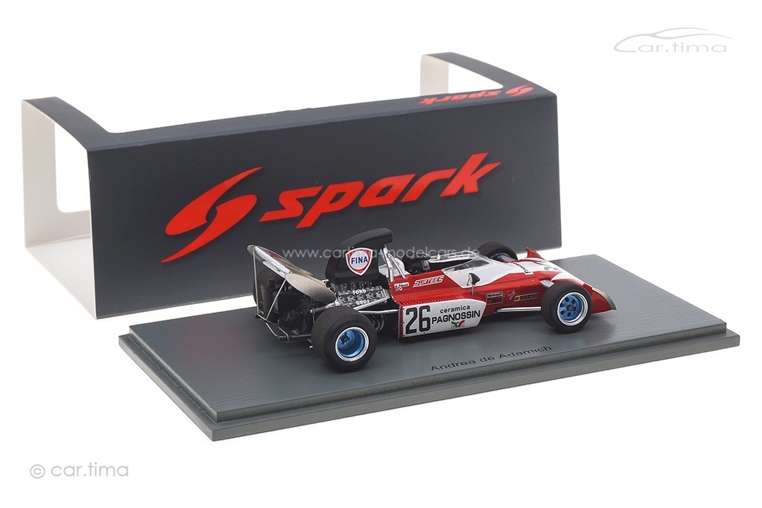 Surtees TS9B GP Spanien 1972 Andrea de Adamich Spark 1:43 S3994 Surtees TS9B GP Spanien 1972 Andrea de Adamich Spark 1:43 S3994