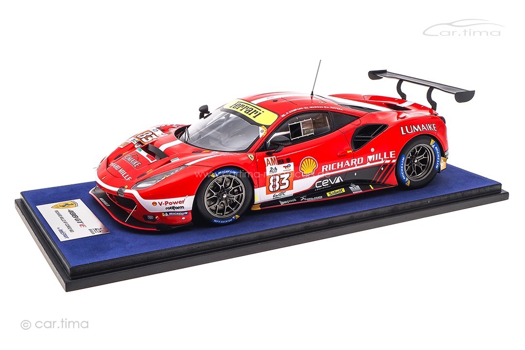 Ferrari 488 GTE EVO 24h Le Mans 2023 Perez-Companc/Rovera/Wadoux LookSmart 1:18 LS18LM037 Ferrari 488 GTE EVO 24h Le Mans 2023 Perez-Companc/Rovera/Wadoux LookSmart 1:18 LS18LM037