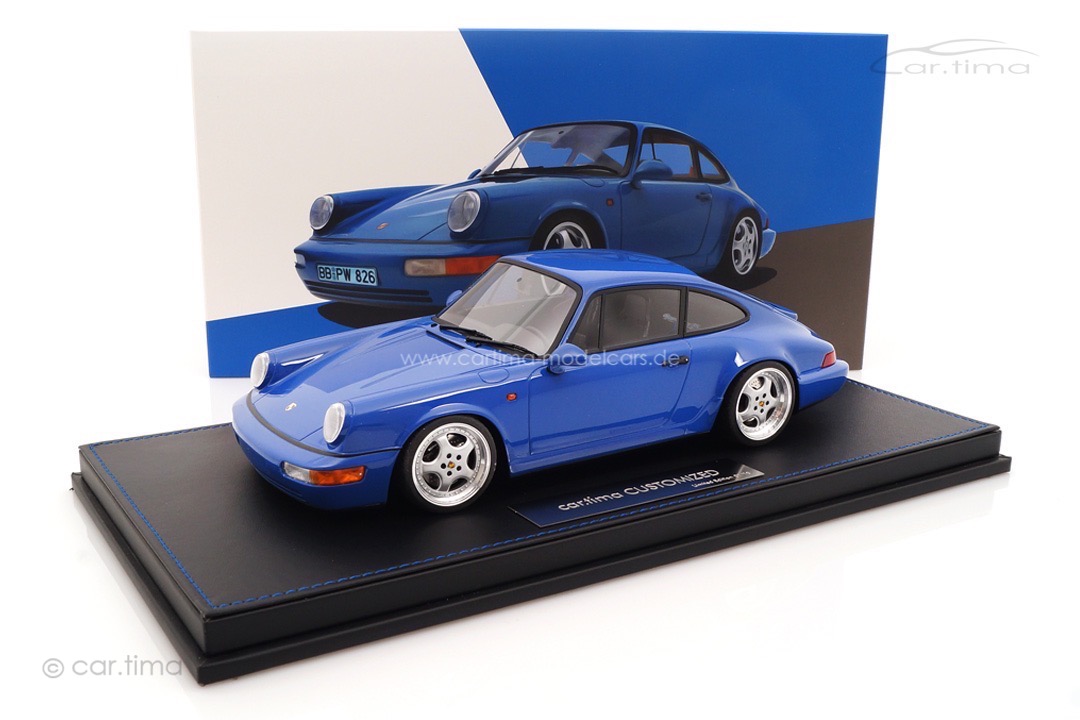 Porsche 911 (964) Carrera RS Maritimblau Speedline Alufelgen car.tima CUSTOMIZED 1:18
