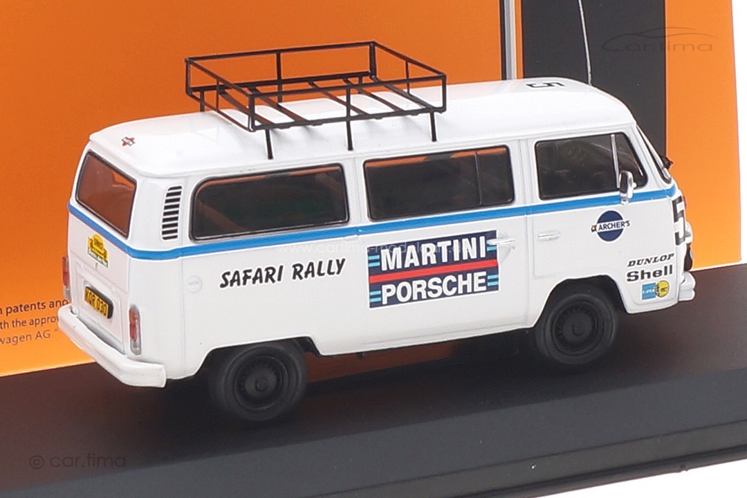 Volkswagen T2 Service Team Assistance Safari Rallye 1978 Porsche Martini Racing IXO 1:43 RAC386X Volkswagen T2 Service Team Assistance Safari Rallye 1978 Porsche Martini Racing IXO 1:43 RAC386X