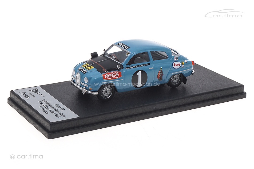 Saab 96 East African Safari 1963 Mayers/Potter Troféu 1:43 RRKE08