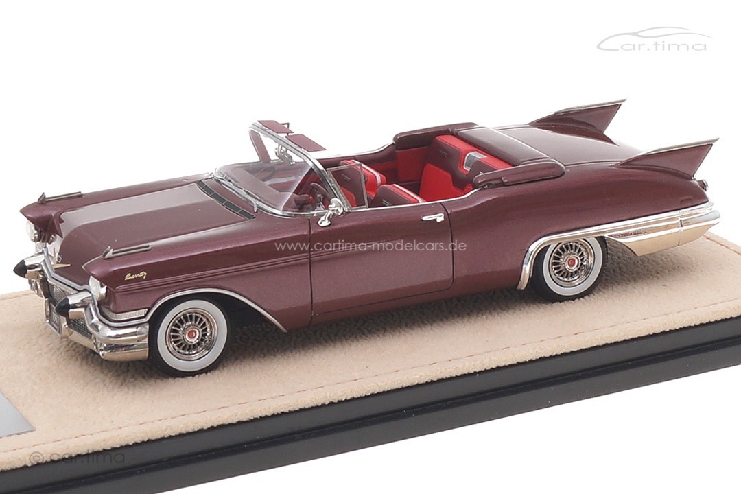 Cadillac Eldorado Biarritz 1957 Castile Maroon met. offen Stamp Models 1:43 STM57011 Cadillac Eldorado Biarritz 1957 Castile Maroon met. offen Stamp Models 1:43 STM57011