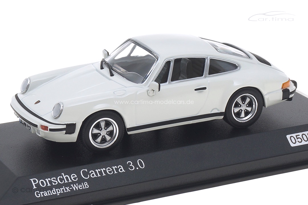 Porsche 911 Carrera 3.0 Grandprix-weiß "Hans Mezger 1929-2020" Minichamps 1:43 943062097