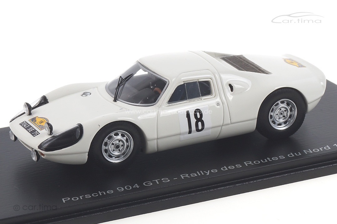 Porsche 904 GTS Rallye des Routes du Nord 1966 Schlesser/Schlesser Spark 1:43 SF166 Porsche 904 GTS Rallye des Routes du Nord 1966 Schlesser/Schlesser Spark 1:43 SF166