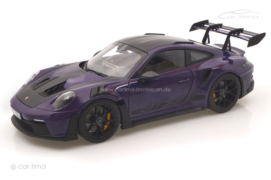 Porsche 911 (992) GT3 RS Weissach Paket Ultraviolett Norev 1:18 187368 Porsche 911 (992) GT3 RS Weissach Paket Ultraviolett Norev 1:18 187368