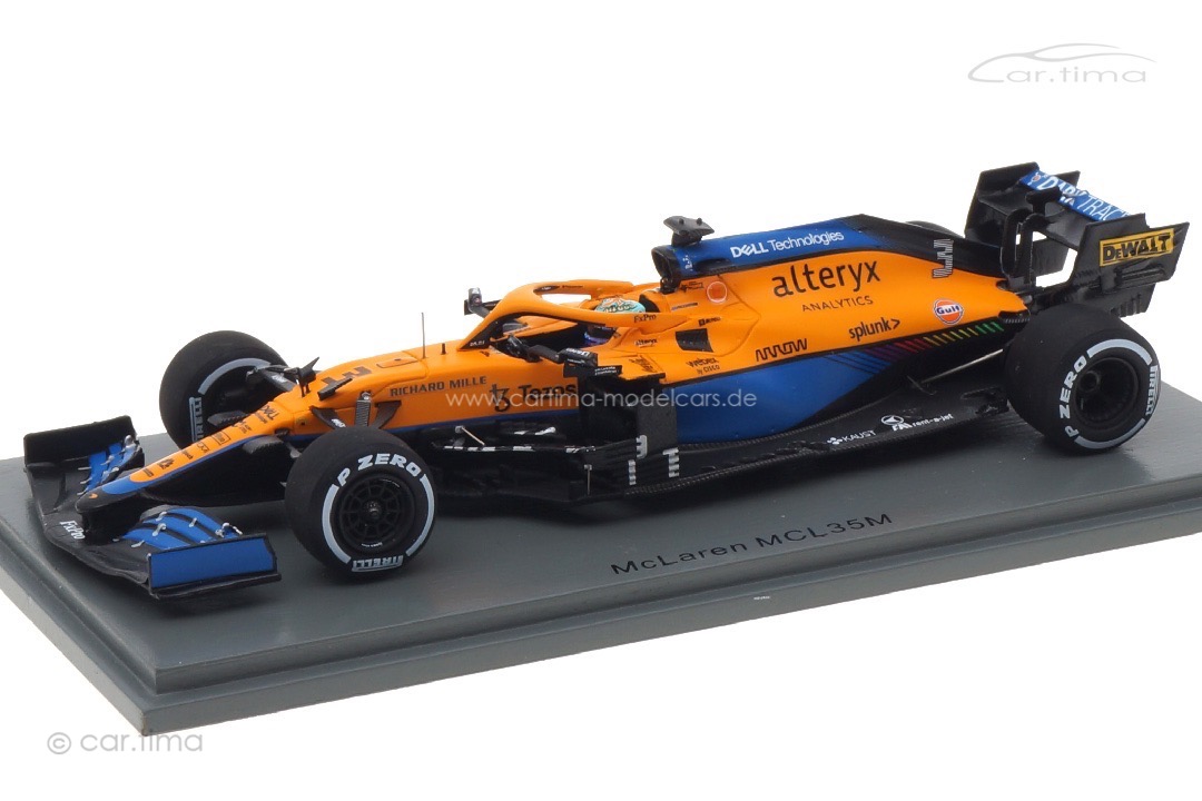 McLaren MCL35M Winner GP Italien 2021 Daniel Ricciardo/pit board Spark 1:43 S7689