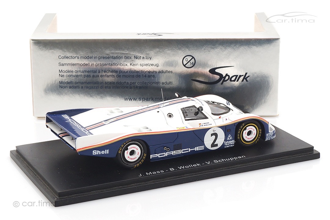 Porsche 962 C 24h Le Mans 1986 Mass/Schuppan/Wollek Spark 1:43 S0924