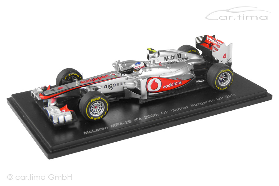 McLaren MP4-26 Winner GP Ungarn 2011 Jenson Button Spark 1:43 S3029