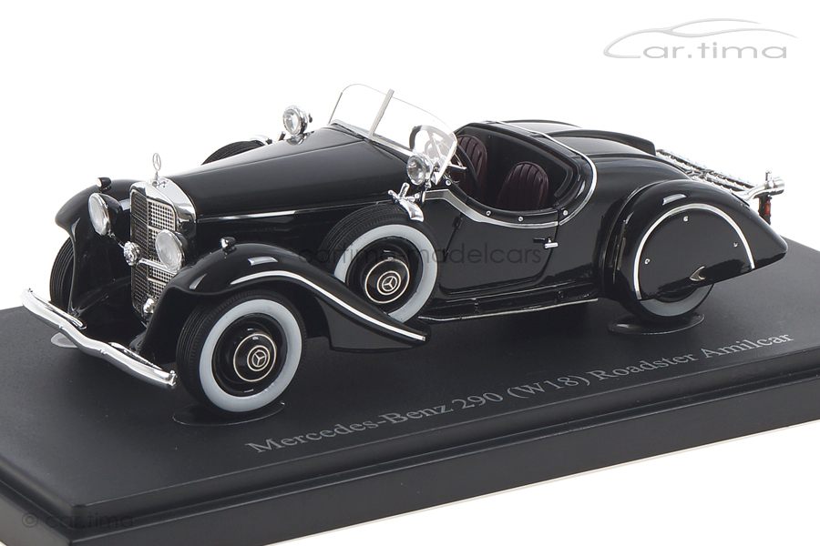 Mercedes-Benz 290 (W18) Roadster Amilcar 1933 schwarz autocult 1:43 05017