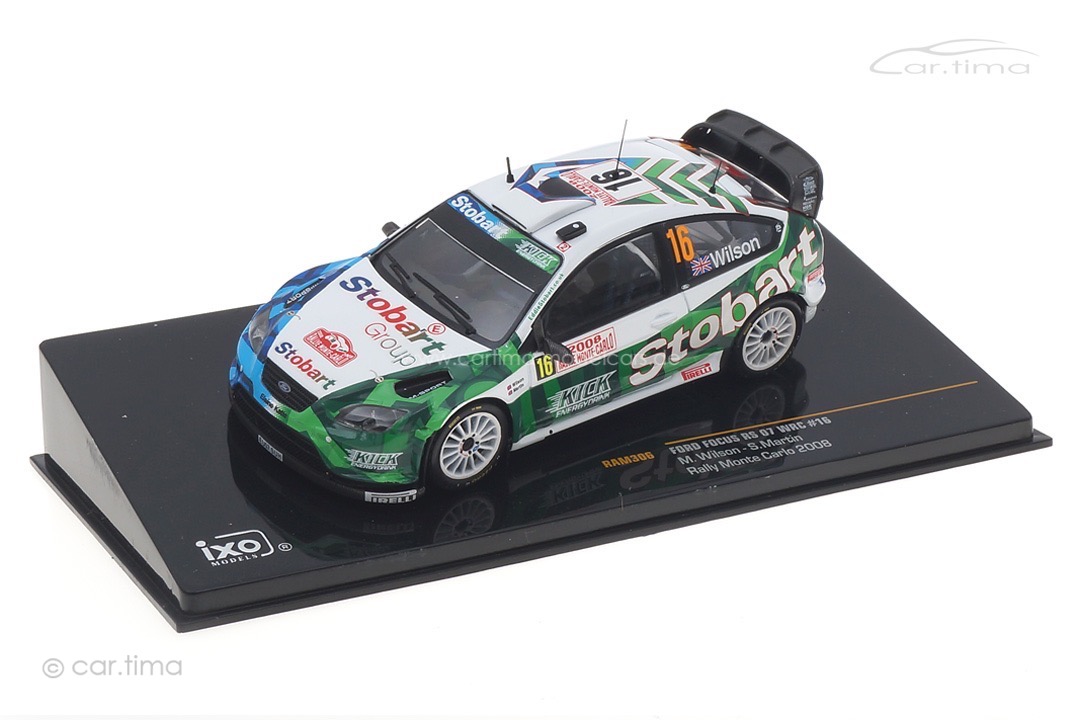 Ford Focus RS WRC 07 Rallye Monte Carlo 2008 Wilson/Martin IXO 1:43 RAM306