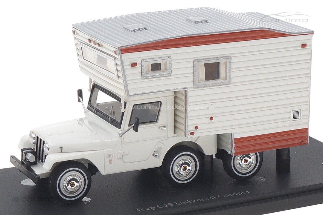 Jeep CJS Universal Camper 1969 weiß/braun autocult 1:43 09017 Jeep CJS Universal Camper 1969 weiß/braun autocult 1:43 09017