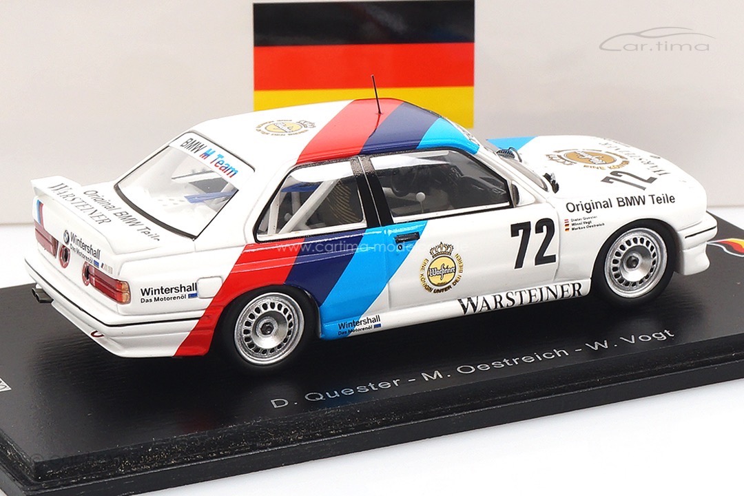 BMW M3 E30 24h Nürburgring 1987 Quester/Oestreich/Vogt Spark 1:43 SG608