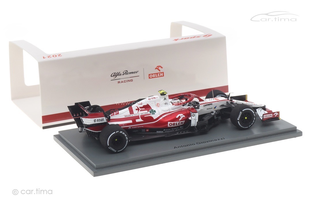 Alfa Romeo Racing ORLEN C41 GP Abu Dhabi 2021 Antonio Giovinazzi Spark 1:43 S7857 Alfa Romeo Racing ORLEN C41 GP Abu Dhabi 2021 Antonio Giovinazzi Spark 1:43 S7857