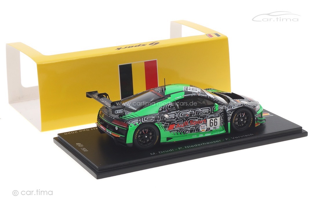 Audi R8 LMS GT3 24h Spa 2020 Drudi/Niederhauser/Vervisch Spark 1:43 SB371 Audi R8 LMS GT3 24h Spa 2020 Drudi/Niederhauser/Vervisch Spark 1:43 SB371