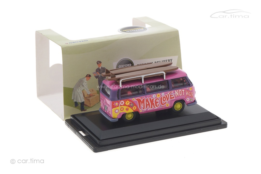 Volkswagen Bus T2a Surfboards Flower Power Oxford 1:76 76VW017