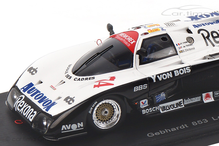 Gebhardt 853 24h Le Mans 1986 Dickens/De Thoisy/Yvon Spark 1:43 S4096 Gebhardt 853 24h Le Mans 1986 Dickens/De Thoisy/Yvon Spark 1:43 S4096