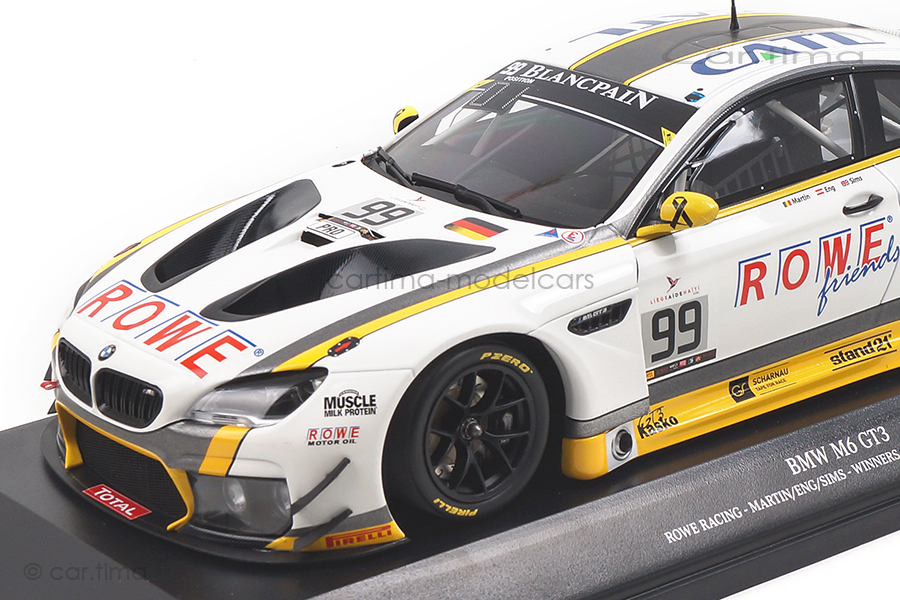 BMW M6 GT3 Winner 24h Spa 2016 Martin/Eng/Sims Minichamps 1:18 155162699 BMW M6 GT3 Winner 24h Spa 2016 Martin/Eng/Sims Minichamps 1:18 155162699