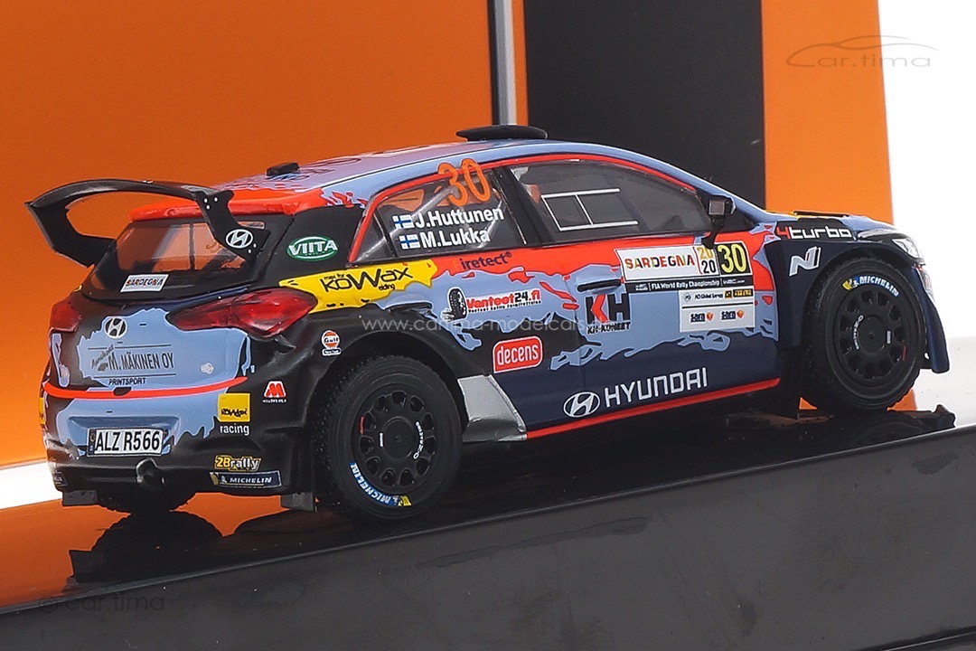 Hyundai i20 R5 Rallye Sardinien 2020 Huttunen/Lukka IXO 1:43 RAM765LQ Hyundai i20 R5 Rallye Sardinien 2020 Huttunen/Lukka IXO 1:43 RAM765LQ