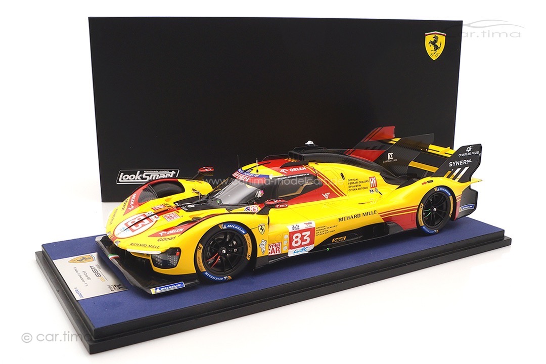 Ferrari 499P 24h Le Mans 2024  Kubica/Ye/Shwartzman LookSmart 1:18 LS18LM050