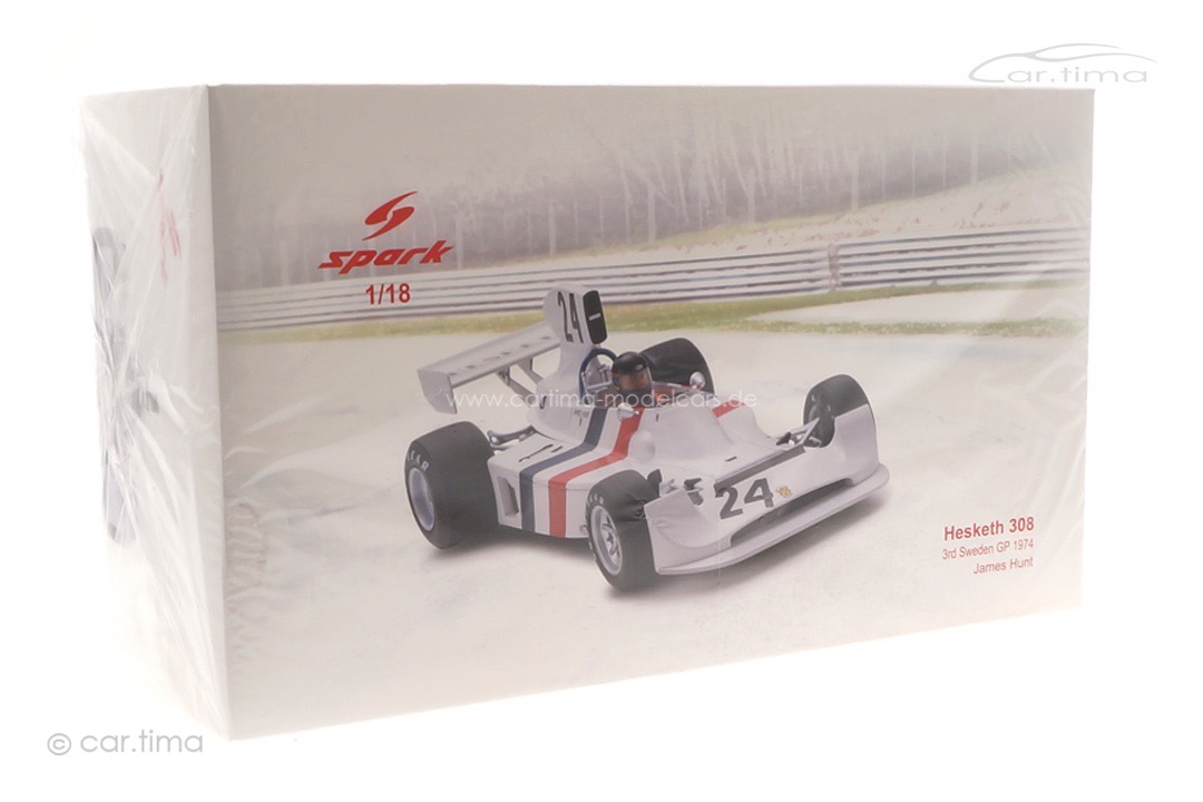 Hesketh 308 GP Schweden 1974 James Hunt Spark 1:18 18S575 Hesketh 308 GP Schweden 1974 James Hunt Spark 1:18 18S575