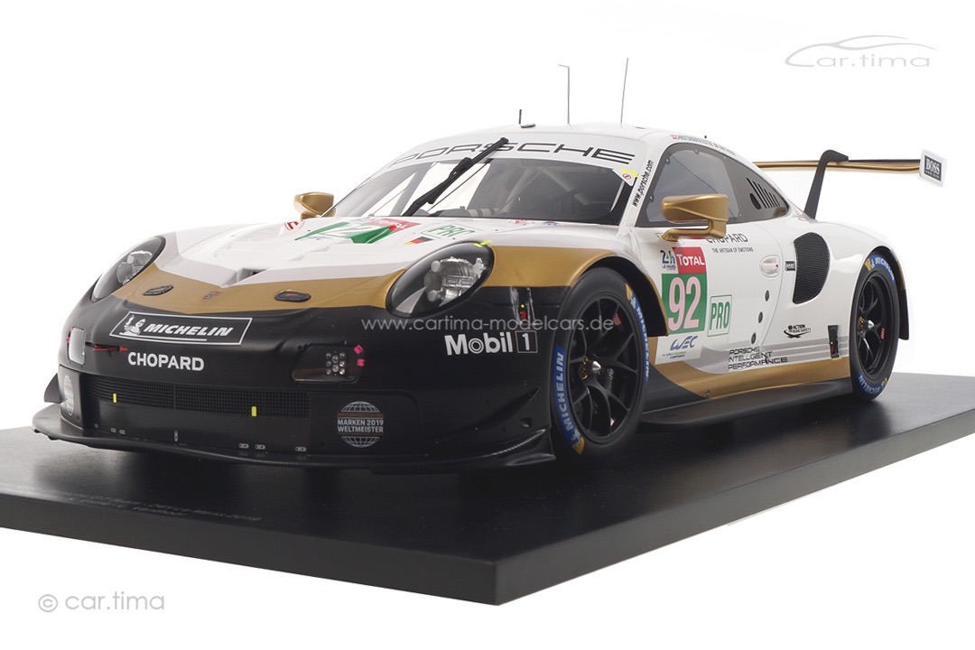 Porsche 911 RSR 24h Le Mans 2019 Estre/Christensen/Vanthoor Spark 1:12 12S018