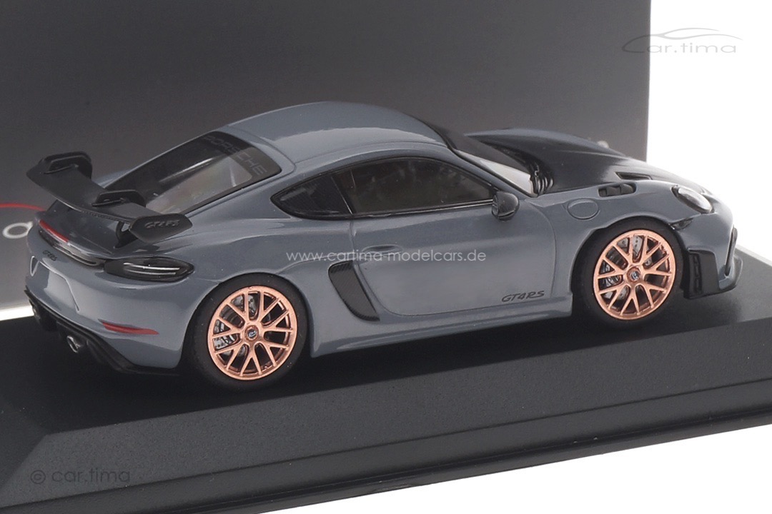 Porsche 718 Cayman GT4 RS Arktikgrau/Rad cuprum Minichamps car.tima CUSTOMIZED 1:43