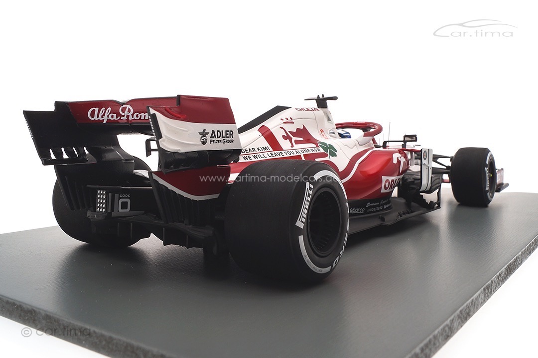 Alfa Romeo Racing ORLEN C41 GP Abu Dhabi 2021 Kimi Räikkönen Spark 1:18 18S607 Alfa Romeo Racing ORLEN C41 GP Abu Dhabi 2021 Kimi Räikkönen Spark 1:18 18S607