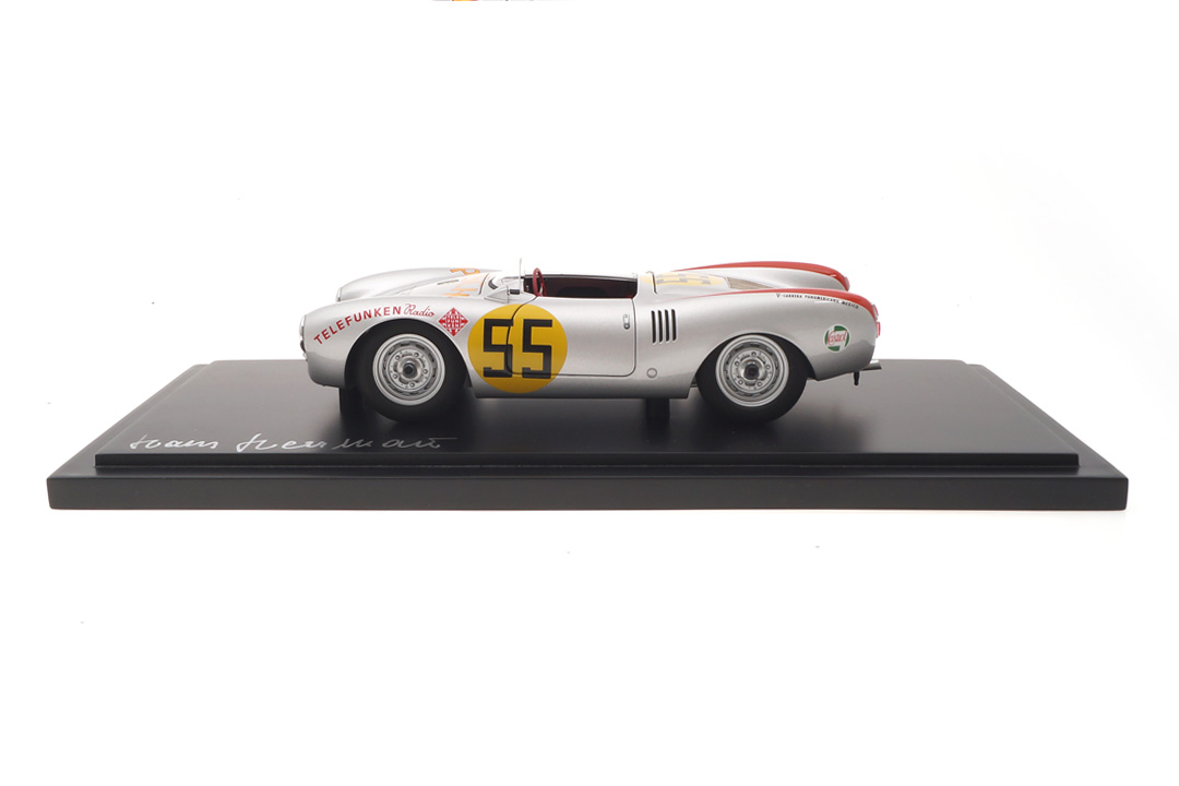 Porsche 550 1500 RS Spyder Carrera Panamericana 1954 Originalsignatur Hans Herrmann AutoArt 1:18 CAC01824008