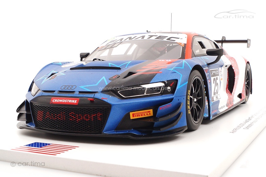 Audi R8 LMS GT3 Winner 8h Indianapolis Winkelhock/Niederhauser/Haase Spark 1:18 FF021
