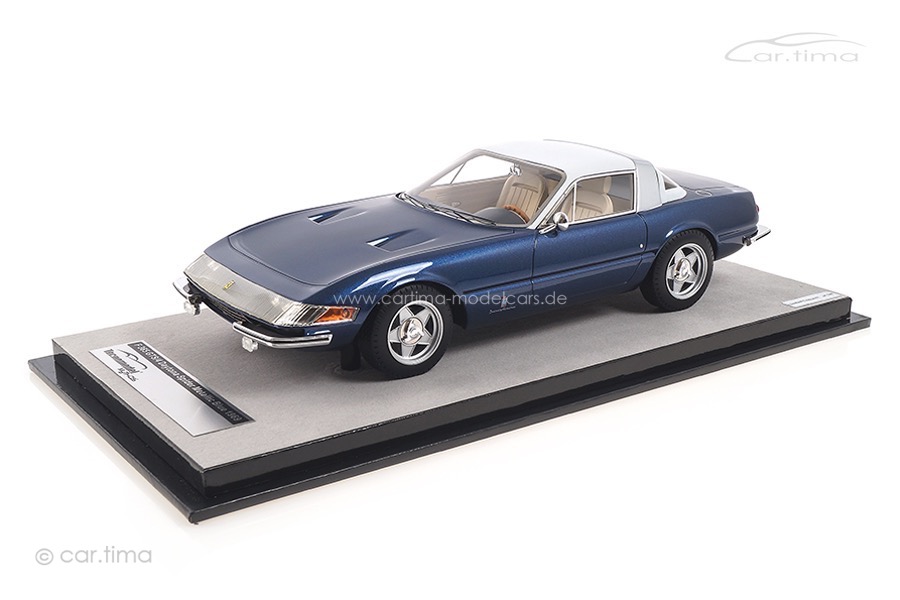 Ferrari 365 GTB/4 Daytona Coupe Speciale blau Tecnomodel 1:18 TM18-108A Ferrari 365 GTB/4 Daytona Coupe Speciale blau Tecnomodel 1:18 TM18-108A