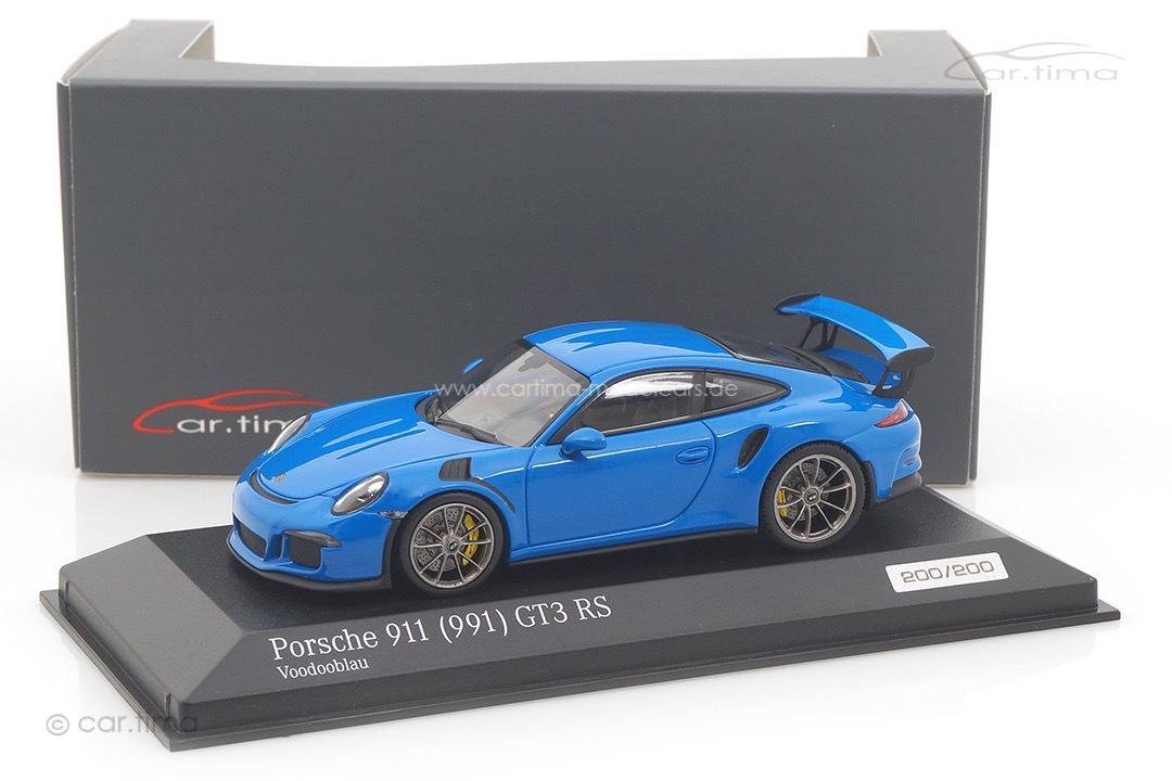 Porsche 911 (991) GT3 RS Voodoo blau Minichamps 1:43 CA04316042