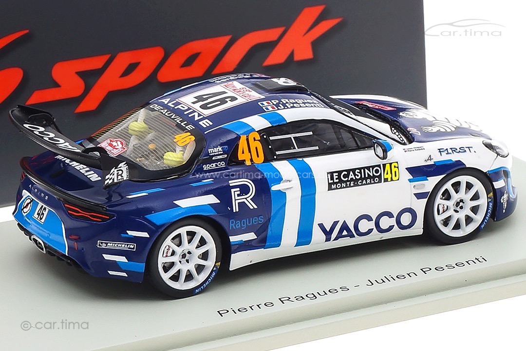 Alpine A110 Rally RGT Rallye Monte Carlo 2021 Ragues/Pesenti Spark 1:43 S6580 Alpine A110 Rally RGT Rallye Monte Carlo 2021 Ragues/Pesenti Spark 1:43 S6580