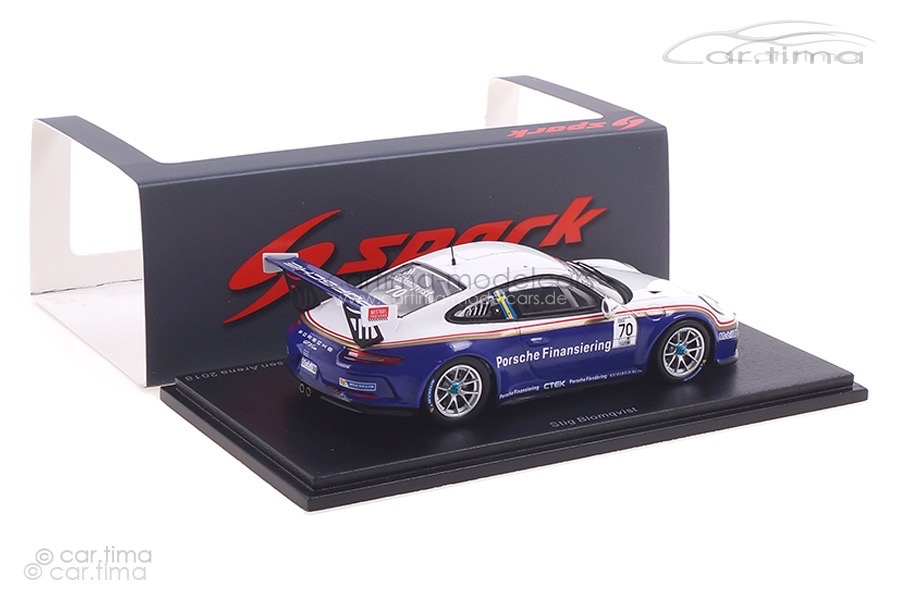 Porsche 911 GT3 Cup Carrera Cup Scandinavia 2018 Stig Blomqvist Spark 1:43 S4520
