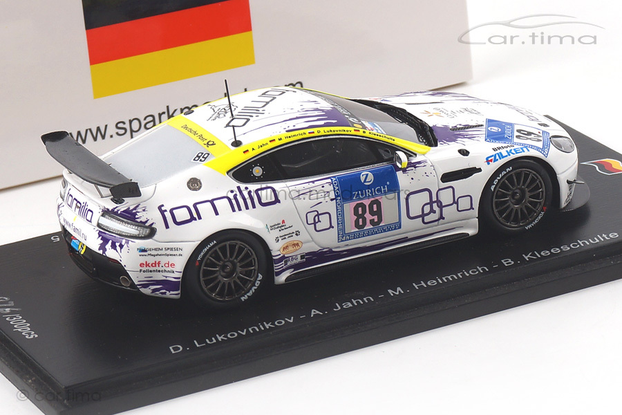 Aston Martin Vantage V8 GT4 24h Nürburgring 2015 Jahn/Heimrich/Kleeschulte Spark 1:43 SG211