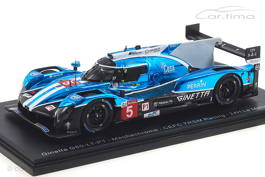 Ginetta G60-LT-P1 24h Le Mans 2018 Robertson/Roussel/Simpson Spark 1:43 S7004 Ginetta G60-LT-P1 24h Le Mans 2018 Robertson/Roussel/Simpson Spark 1:43 S7004