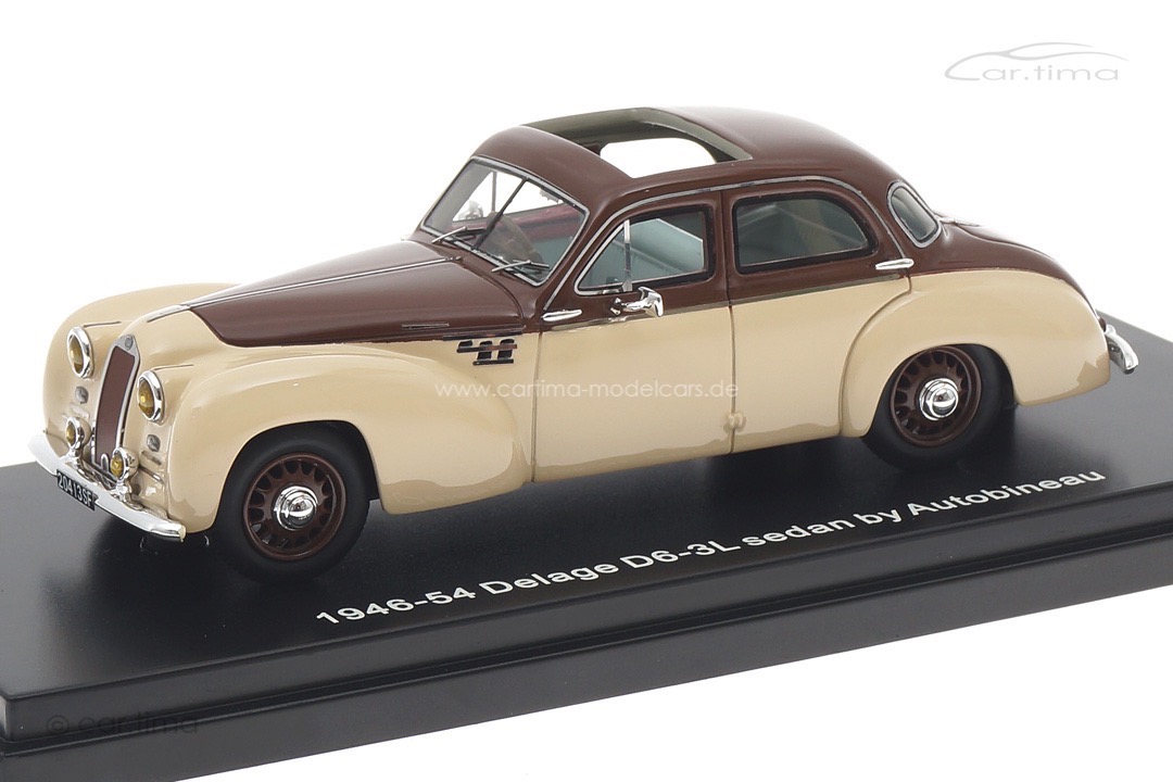 Delage D6-3L sedan by Autobineau beige/braun Esval Models 1:43 EMEU43029B Delage D6-3L sedan by Autobineau beige/braun Esval Models 1:43 EMEU43029B