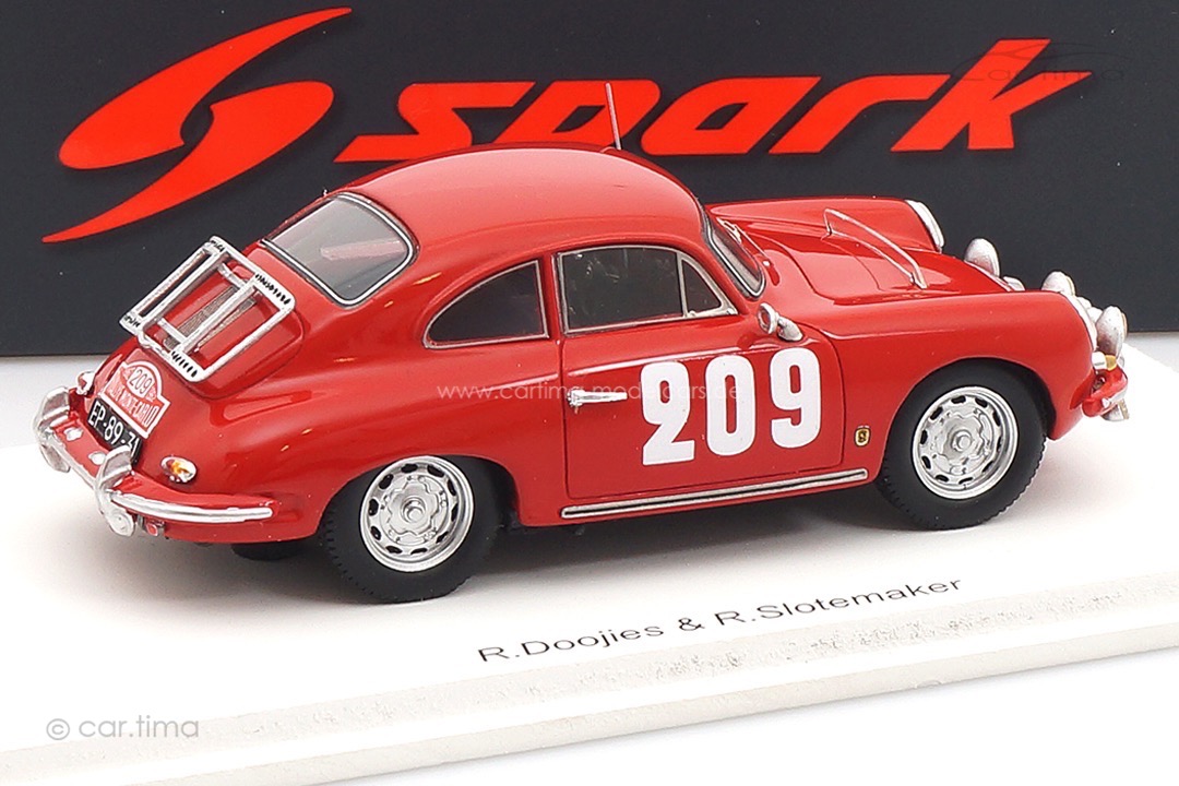 Porsche 356B T5 1600 Rallye Monte Carlo 1962 Dooijes/Slotemaker Spark 1:43 S6142