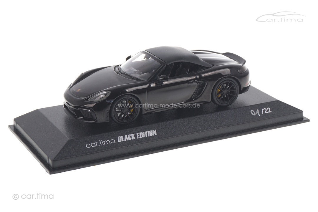 Porsche 718 Boxster Spyder car.tima BLACK EDITION Minichamps car.tima CUSTOMIZED 1:43