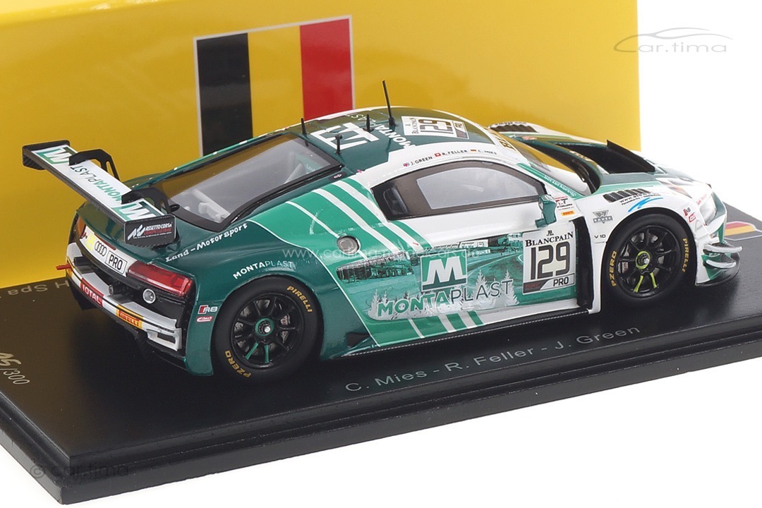 Audi R8 LMS GT3 24h Spa 2019 Feller/Green/Mies Spark 1:43 SB260 Audi R8 LMS GT3 24h Spa 2019 Feller/Green/Mies Spark 1:43 SB260