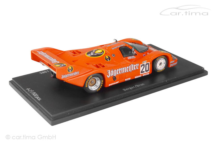 Porsche 956 Sportwagen WM 1000 km Hockenheim 1985 Berger/Brun Spark 1:43 CAP04311023 Porsche 956 Sportwagen WM 1000 km Hockenheim 1985 Berger/Brun Spark 1:43 CAP04311023