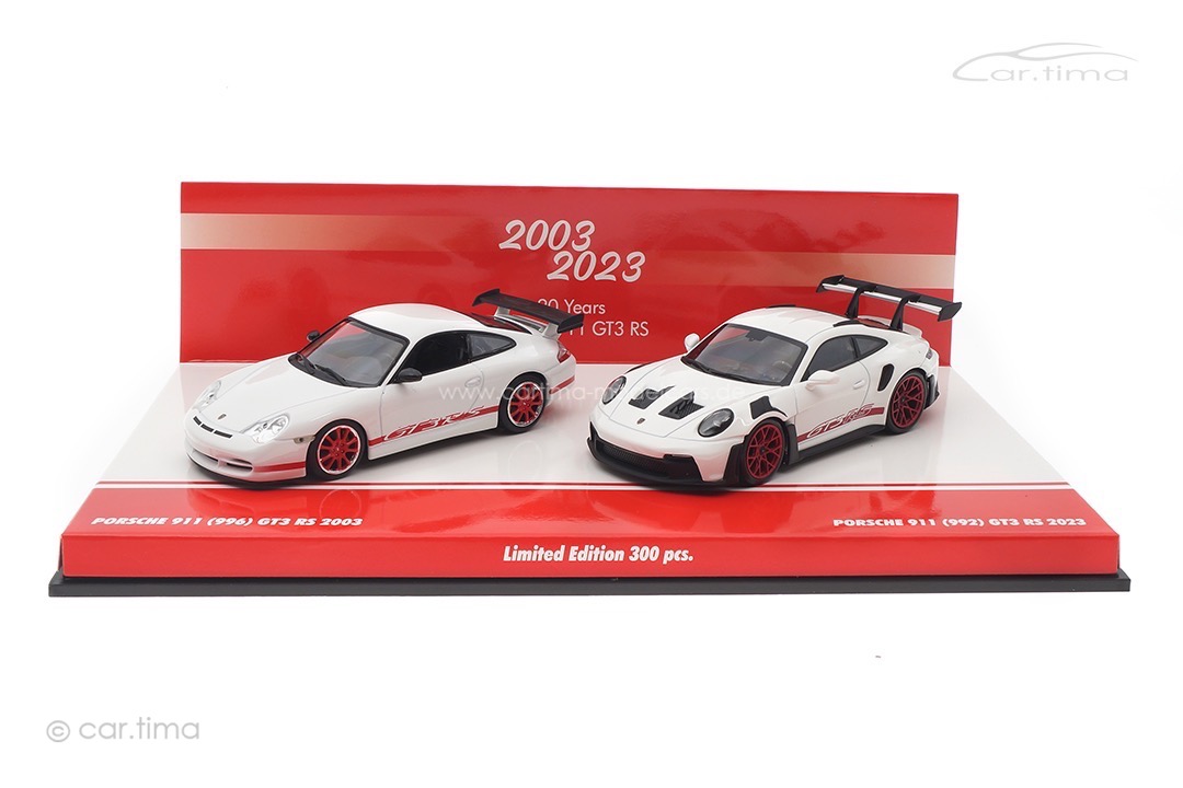 Set 20 Jahre Porsche 911 GT3 RS (996/992) Minichamps 1:43 413062190 Set 20 Jahre Porsche 911 GT3 RS (996/992) Minichamps 1:43 413062190