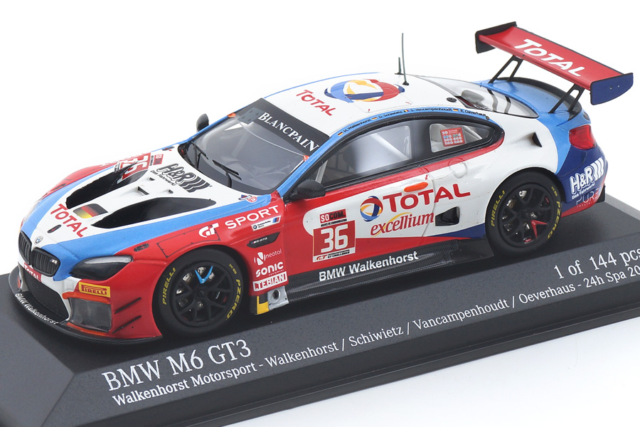 BMW M6 GT3 24h Spa 2017 Walkenhorst/Schwietz Minichamps 1:43 437172636 BMW M6 GT3 24h Spa 2017 Walkenhorst/Schwietz Minichamps 1:43 437172636