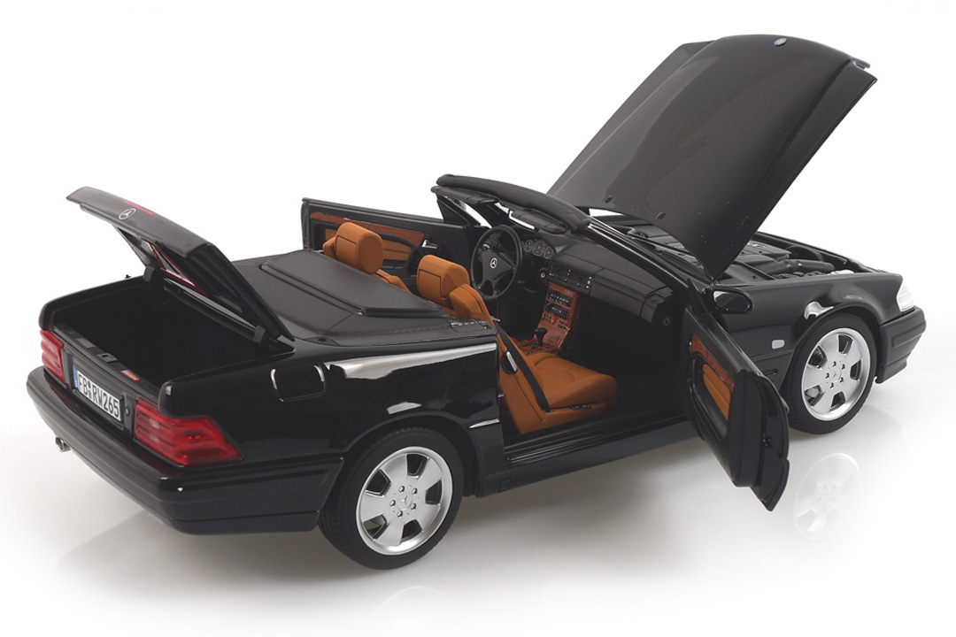 Mercedes-Benz SL 500 1999 schwarz Norev 1:18 183750 Mercedes-Benz SL 500 1999 schwarz Norev 1:18 183750