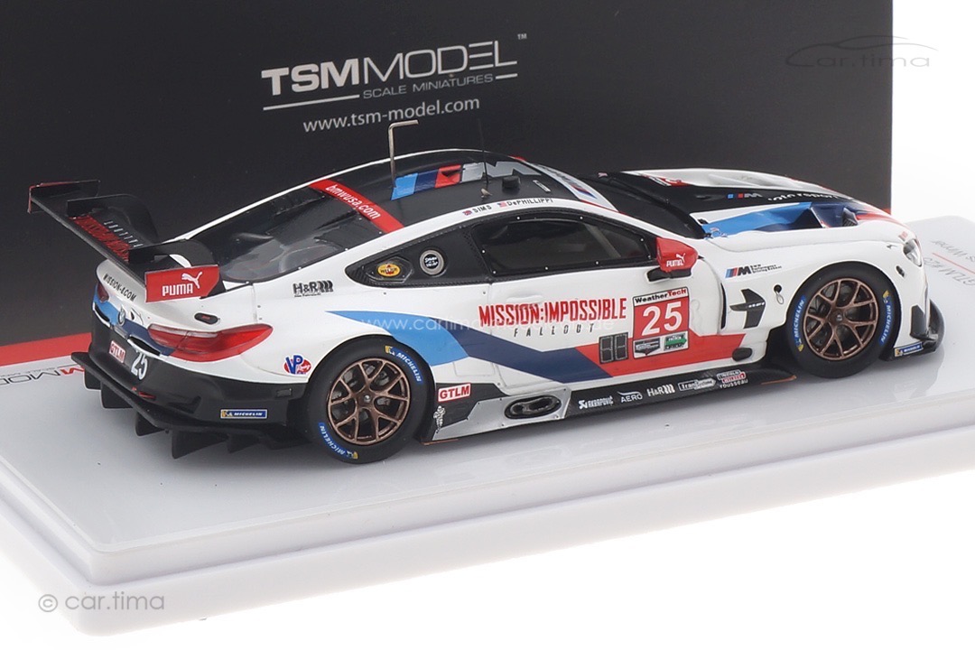 BMW M8 GTLM IMSA 2018 De Phillipi/Sims Mission Impossible livery TSM 1:43 TSM430442 BMW M8 GTLM IMSA 2018 De Phillipi/Sims Mission Impossible livery TSM 1:43 TSM430442