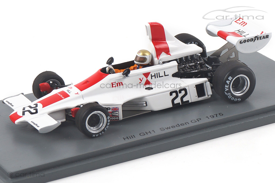 Hill GH1 GP Schweden 1975 Vern Schuppan Spark 1:43 S5674 Hill GH1 GP Schweden 1975 Vern Schuppan Spark 1:43 S5674